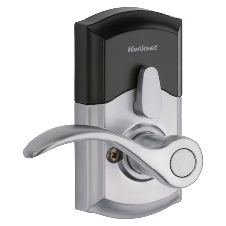 Kwikset 955PML 26D SMT CP Electronic Entry Lock, Satin Chrome, Commercial, AAA Grade, Zinc, ADA Compliant