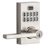 Kwikset SmartCode 917 Series 99170-003 Electronic Entry Lock, Satin Nickel, Residential, AAA Grade, Metal, ADA Compliant