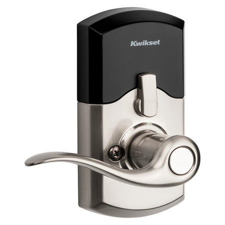 Kwikset 911TNL 15 SMT Electronic Entry Lock, Satin Nickel, Residential, AAA Grade, Metal, ADA Compliant, Universal Hand