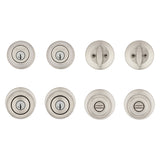 Kwikset Cove Series 92420-059 Entry Knob and Single Cylinder Deadbolt, Knob Handle, Satin Nickel, Knob Interior Handle