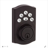 Kwikset Powerbolt 240 Series 992400-003 Keypad Electronic Lock, 3 Grade, Zinc, Venetian Bronze, KW1 Keyway