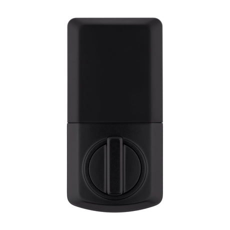 Kwikset Powerbolt 240 992400-005 Keypad Electronic Lock, 3 Grade, Zinc, Matte Black, KW1 Keyway