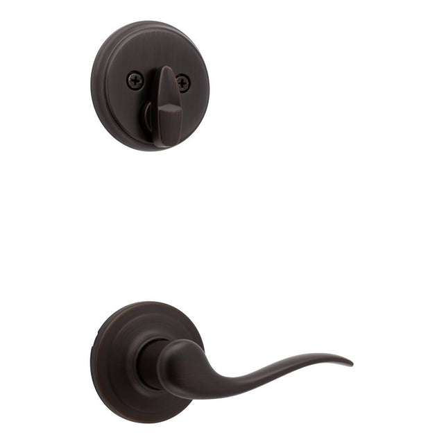 Kwikset 966TNL LH 11P V1 UNIV Deadbolt Interior Pack, 2 Grade, Turnpiece Lock, Keyed Key, Zinc, Venetian Bronze