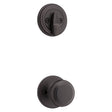 Kwikset 966CV 11P UNIV Cove and Deadbolt Interior Pack, Turn Piece Lock, Zinc, Venetian Bronze, Knob Handle, Residential