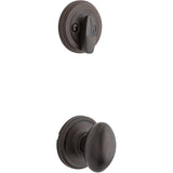 Kwikset 966L 11P Handleset Interior Trim, Laurel, 3 Grade, Venetian Bronze, 2-5/8 in Dimensions, Zinc
