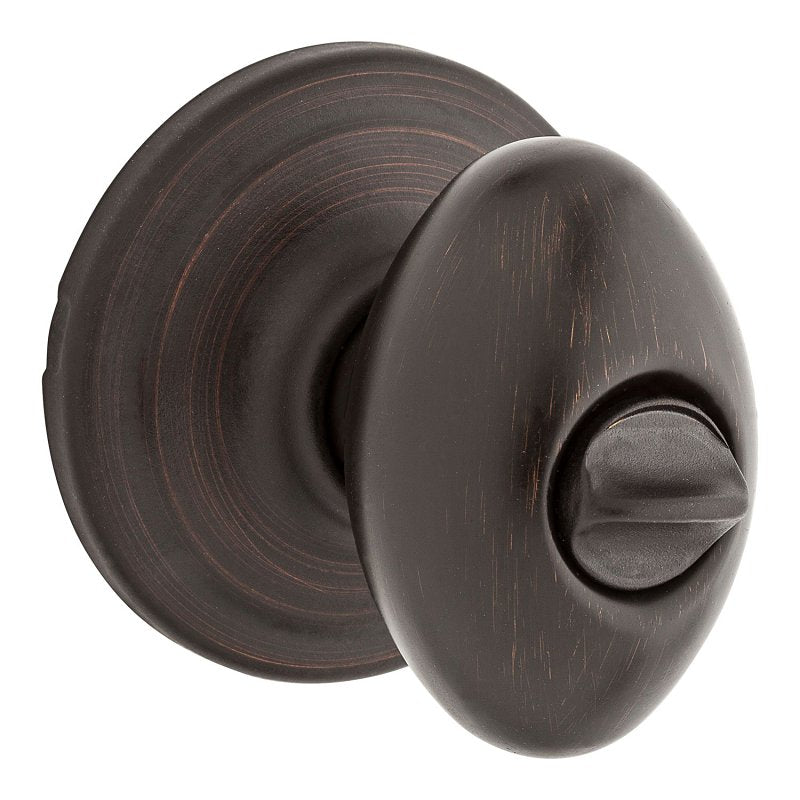 Kwikset Signature Series 730L 11P 6AL RCS Privacy Door Lock, Laurel, Traditional Design, Knob Handle, Venetian Bronze