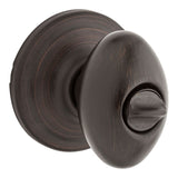 Kwikset Signature Series 730L 11P 6AL RCS Privacy Door Lock, Laurel, Traditional Design, Knob Handle, Venetian Bronze