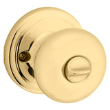Kwikset Signature Series 740J3SMTCP Entry Knob, Knob Handle, Polished Brass, Metal, KW1, K4 Keyway, 2 Grade