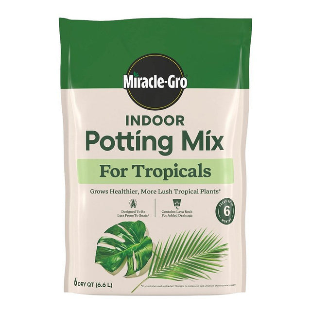 Miracle-Gro 71276430 Series Tropical Potting Mix, 6 qt Bag