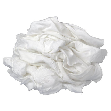 Buffalo 12026 Bleached Knit Rag, Bright White, 8 lb