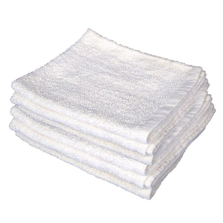 Buffalo 60220 Terry Towel, White, 12, 14 in L, 17 in W, Cotton
