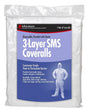 Buffalo 68442 3-Layer SMS Coveralls, XL, Zipper, Polypropylene