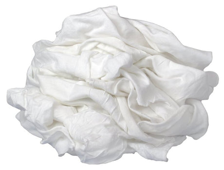 Buffalo 12020PB New Bleached Cloth Rag, White