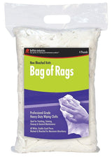 Buffalo 12020PB New Bleached Cloth Rag, White