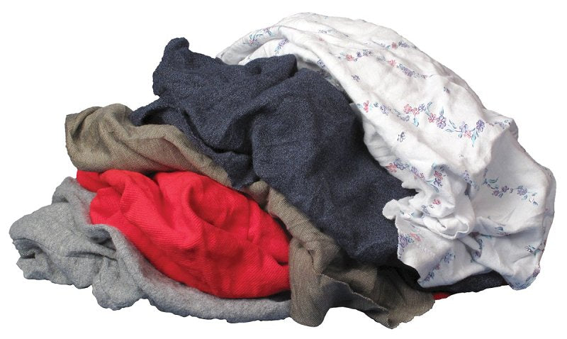 Buffalo 10084 T-Shirt Cloth Rags, Cotton, Multi-Color