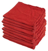 Buffalo 62013C Shop Towel, Red, 25, 14 in L, 14 in W, Cotton