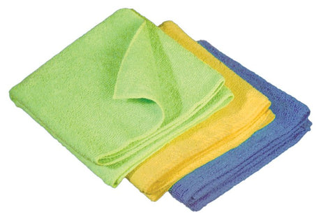 Buffalo 65003 Cleaning Cloth, 16 in L, 12 in W, Polyamide Microfiber/Polyester