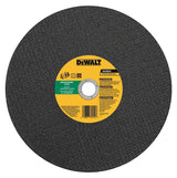 DEWALT DW8025 Cutting Wheel, 14 in Dia, 1/8 in Thick, 20 in Arbor, 24 Grit, Silicone Carbide Abrasive