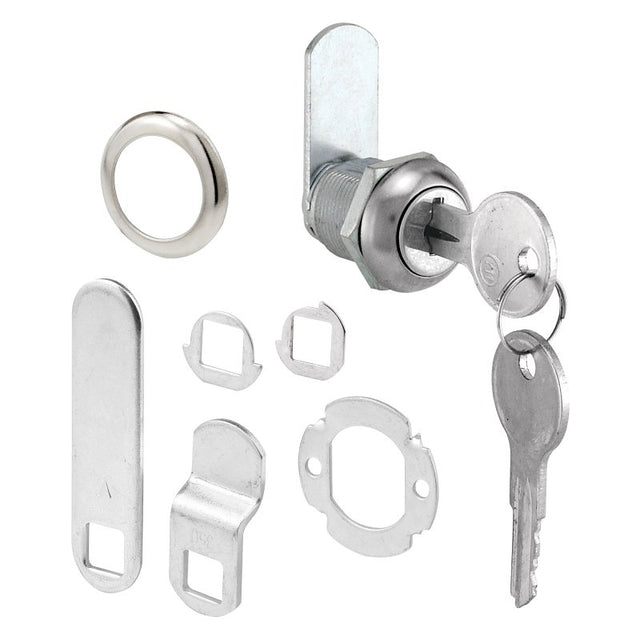 Defender Security U 9941KA Lock, Cam, Keyed Lock, Y11 Yale Keyway, Stainless Steel, Chrome-Plated