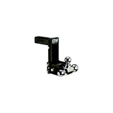 B&W TS10049B Trailer Hitches Tow & Stow Tri Ball Receiver Hitch | Fits Standard 2″ Receiver