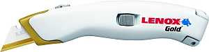 Lenox 20353SSRK1 Utility Knife, Titanium Blade, Straight Handle, White Handle