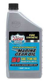 Lucas Oil 10652 Marine Synthetic Gear Oil, 75W-90, 1 qt