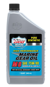 Lucas Oil 10652 Marine Synthetic Gear Oil, 75W-90, 1 qt