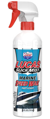Lucas Oil 10980 Slick Mist Marine Speed Wax, Liquid, Blue, 24 oz