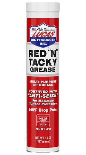 Lucas Oil 10005-30 Grease, 14 oz Cartridge, Red
