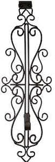 Treekeeper V-20569 Metal Colonial Wreath Hanger, Iron, Brown, Up to 20 lb, Over the Door Mounting
