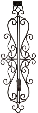 Treekeeper V-20569 Metal Colonial Wreath Hanger, Iron, Brown, Up to 20 lb, Over the Door Mounting
