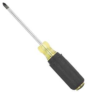 Vulcan MP-SD12 Screwdriver, 2 Drive, Phillips Drive, 8-1/4 in OAL, 4 in L Shank, Plastic/Rubber Handle