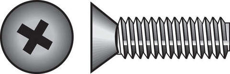 HILLMAN No. 10-24 X 2 in. L Phillips Flat Head Zinc-Plated Steel Machine Screws 100 pk