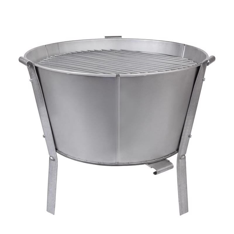 Old Smokey Products 13 in. Charcoal Grill Silver