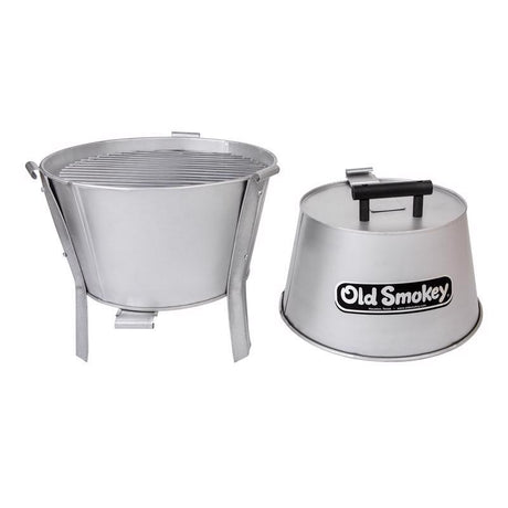 Old Smokey Products 17 in. Charcoal Grill Silver