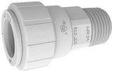 John Guest PSEI012826P Pipe Connector, 3/4 in, CTS x NPT, Polysulfide