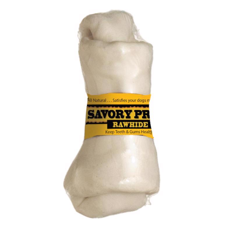 Savory Prime Small Adult Knotted Bone Natural 4-5 in. L 1 pk, Pack of 48