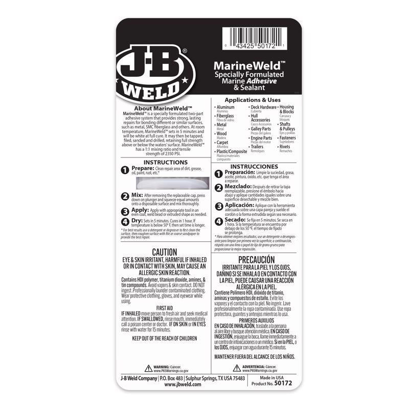 J-B Weld MarineWeld High Strength Marine Adhesive and Sealant Liquid 0.85 oz