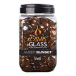 Bond Amber Sunset Gloss Glass Fire Pit Lava Glass