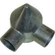 Stephens Pipe & Steel HD42042RP Bullet Cap, 2-Way, Aluminum, Silver, Galvanized