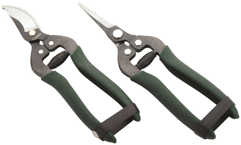 Landscapers Select GP1019+GP1020 Floral and Fruit Shear Set, Steel Blade, Steel Handle, Cushion Grip Handle