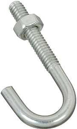 National Hardware 2195BC Series N232-884 J-Bolt, 1/4-20 Thread, 1.31 in L Thread, 2-5/16 in L, 100 lb Working Load, Pack of 10
