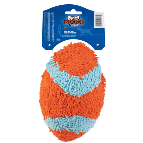 Chuckit! For Dog Multicolored Terrycloth Football Fumbler Football Dog Toy Medium 1 pk