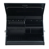 Montezuma ME300B Tool Box, 5260 cu-in, Steel, Black, 18-1/4 in H x 30-3/4 in W x 15-1/4 in D Outside