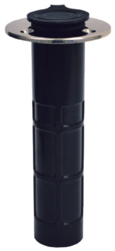 Attwood Hybrid Rod Holder ABS Plastic With Stainless Steel Cap, 0 Degree Angle