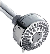 Waterpik PowerSpray+ Series TRS-523E Shower Head, Round, 1.8 gpm, 1/2 in Connection, NPT, 3-1/4 in Dia
