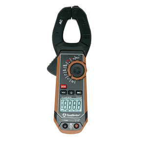 Southwire 65031540 Clamp Meter, 600 V, Backlit Display, Functions: AC and DC Voltage, AC Current, Brown
