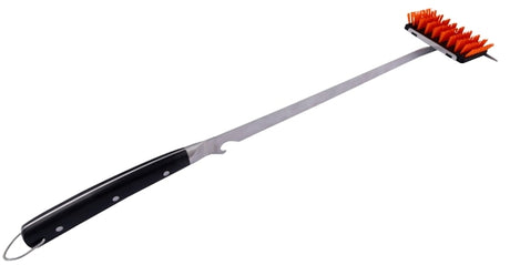 Oklahoma Joe's 2978124R06 Rake and Brush, 5.9 in W Brush, Full-Tang, Riveted Handle, 27 in L