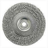 Weiler 36401 Wire Wheel Brush, 3 in Dia, 1/2 to 3/8 in Arbor/Shank, Steel Bristle