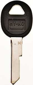 Hy-Ko 12005B45 Key Blank, Nickel, Brass, B45 Key Number, Pack of 5